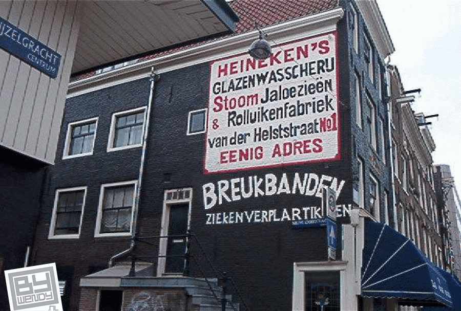 Vijzelgracht 37 Gevelreclame Amsterdam