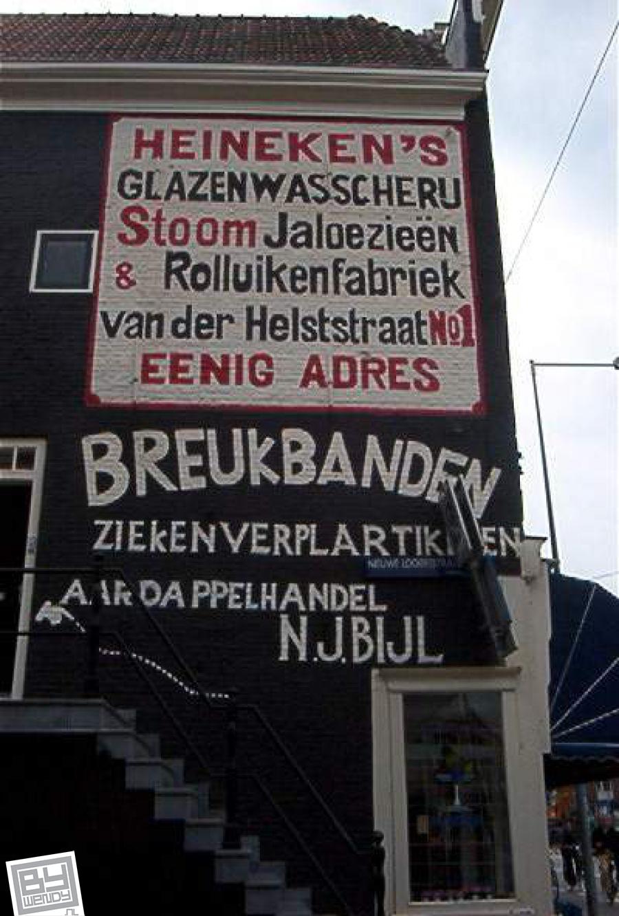 Vijzelgracht 37 Gevelreclame Amsterdam