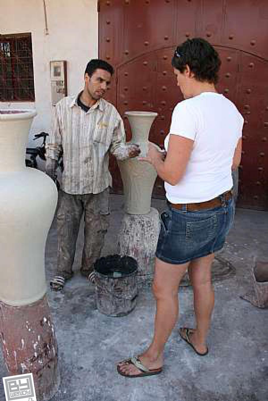 Oktober 2010 - Tadelakt werkplaats - Marrakesh
